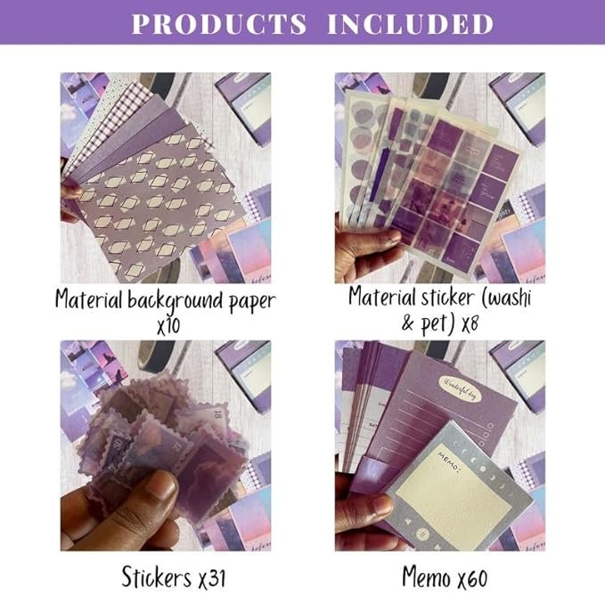 journal scrapbook kit: stickers, craft kits notebook,for journaling journal scrapbook kit: stickers, craft kits notebook,for journaling